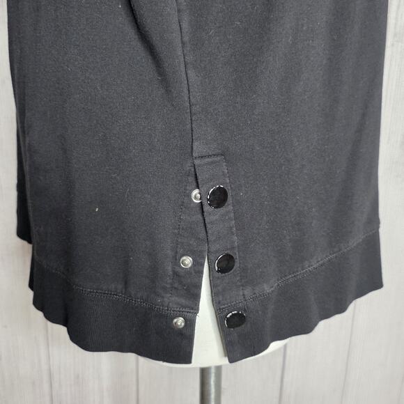 Torrid Black Fleece Tunic Hoodie w/ Snap Hem – Size 2 - Picture 4 of 6
